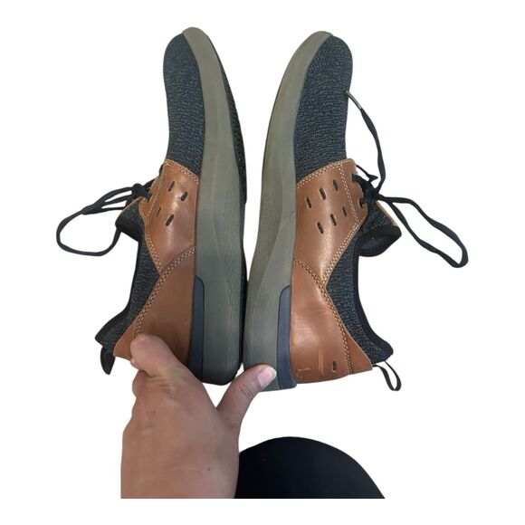 Rockport TruFlex Comp Steel Toe Work Shoes Mens 10 W Blue Knit Lace Up Low Top - Picture 3 of 7